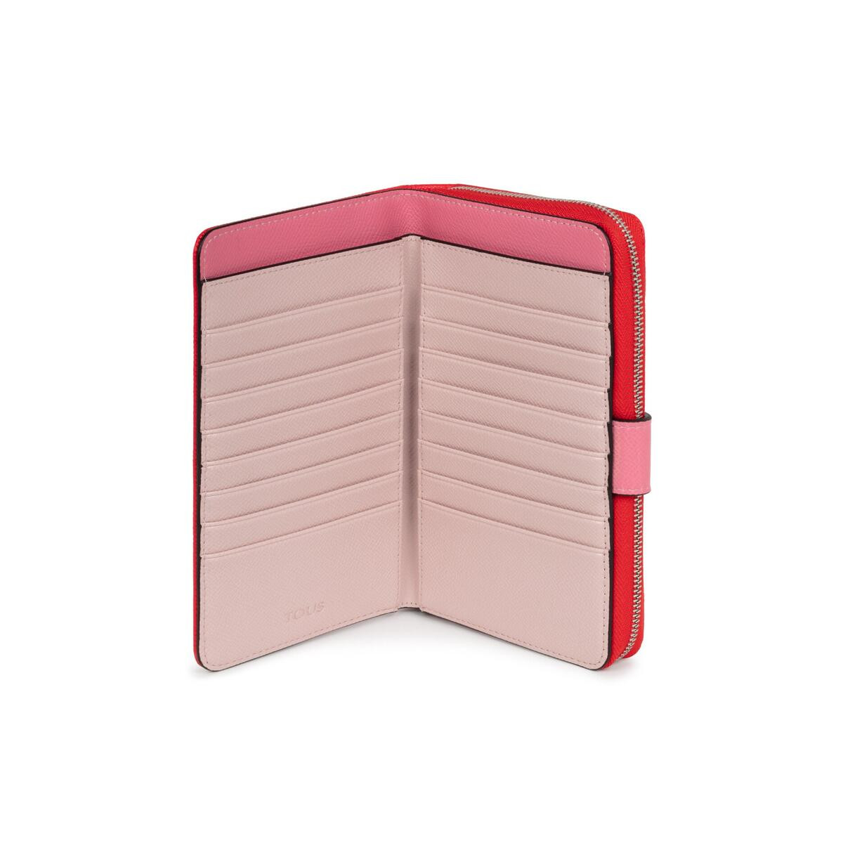 Billetera mediana roja TOUS New Dubai Saffiano