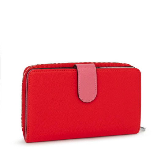 Billetera mediana roja TOUS New Dubai Saffiano