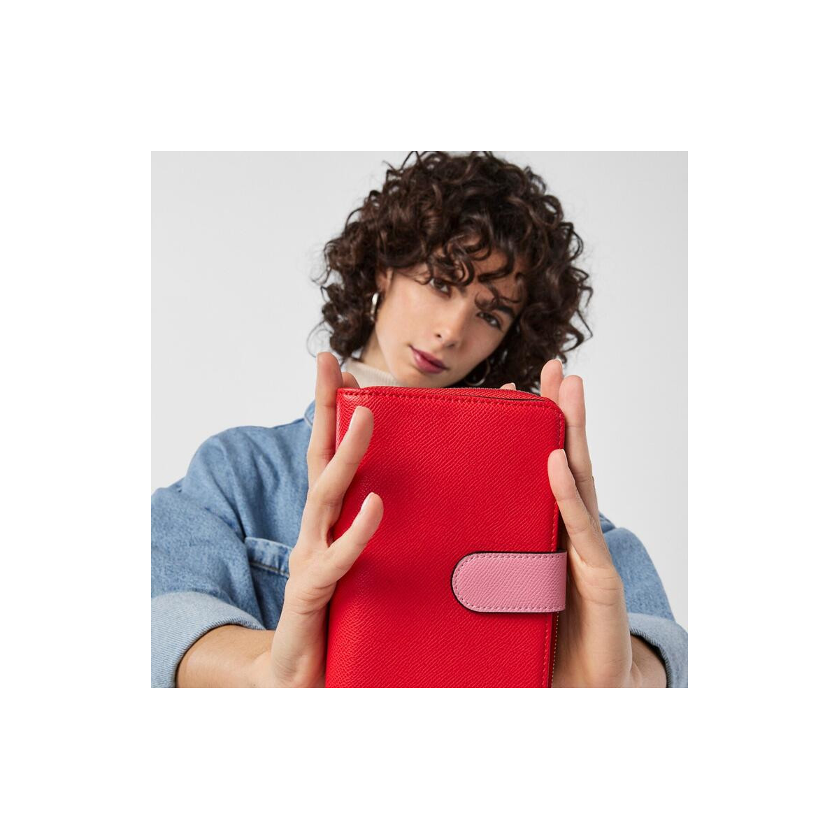 Billetera mediana roja TOUS New Dubai Saffiano