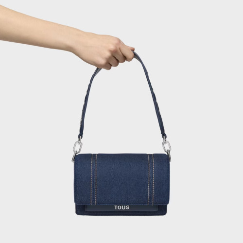 Bandolera pequeña azul TOUS Audree denim