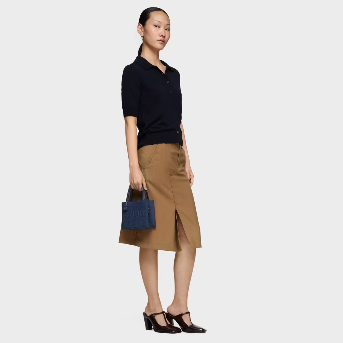 Bolso mini cube azul TOUS Brenda Denim