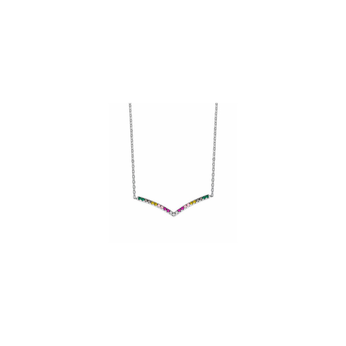 Collar multicolor LOTUS SILVER