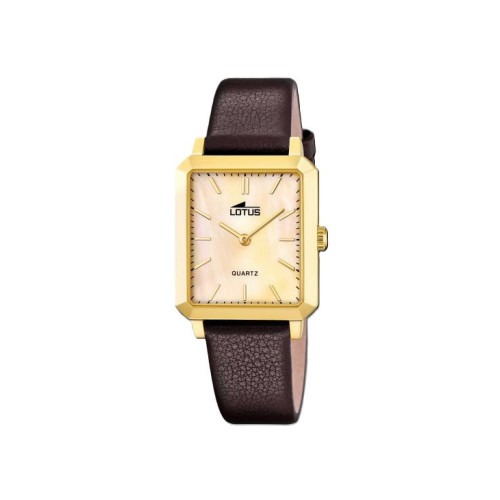 Reloj cuadrado mujer dorado LOTUS