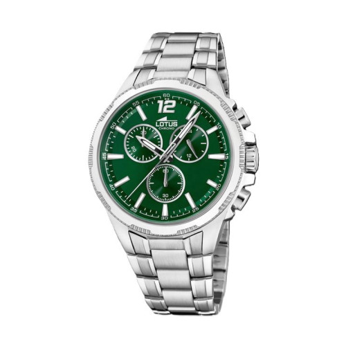 Reloj hombre verde cronógrafo LOTUS