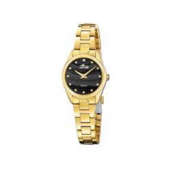 Set Reloj y pulsera dorado esfera negro LOTUS