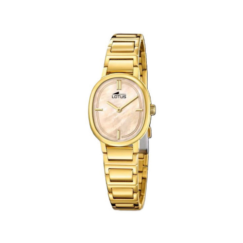 Set reloj y pulsera oval dorado LOTUS