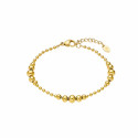 Set Reloj y pulsera dorado esfera negro LOTUS
