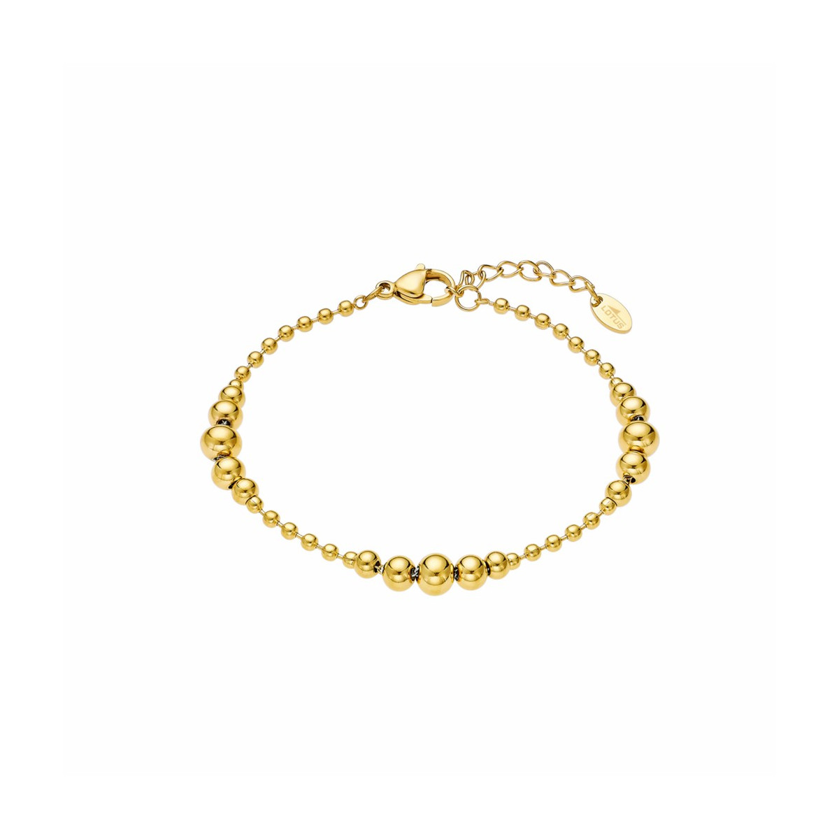 Set Reloj y pulsera dorado esfera negro LOTUS