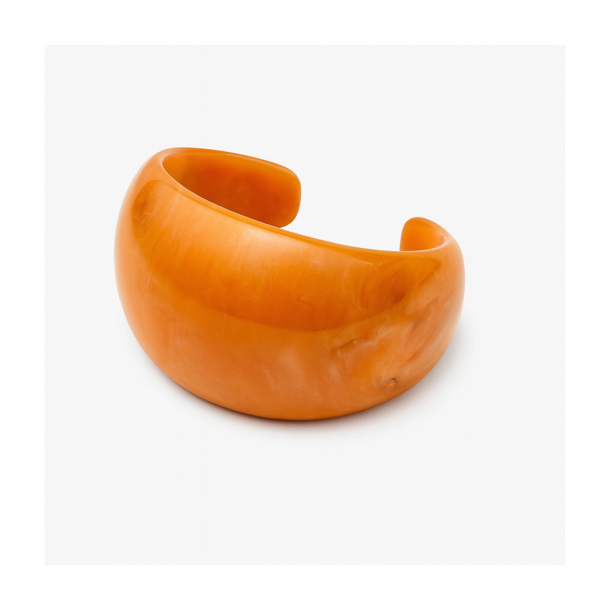 Brazalete de resina naranja