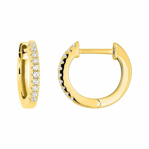 Pendientes Aro Oro 9K con Circonitas