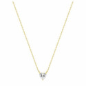 Collar Oro 9K con Circonita en Forma de Corazón