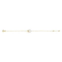 Pulsera Vínculo de Luz en Oro 9K con Circonitas
