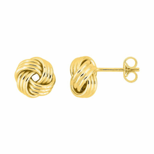 Pendientes Nudo de Amor en Oro 9K
