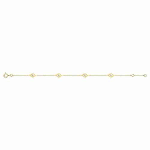 Pulsera Brillo Eterno en Oro 9K con Circonitas