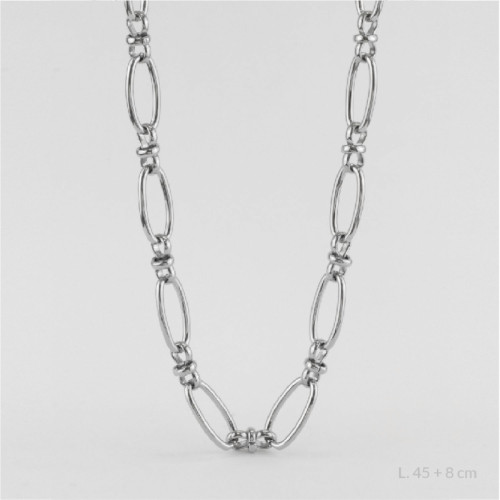 Collar Eslabones Acero Inoxidable