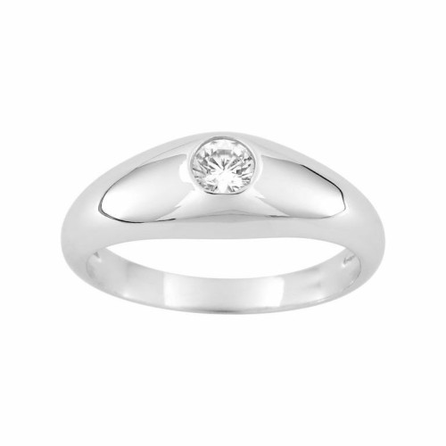 Anillo de plata caballero con circonita engastada - 307171.1