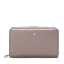 Billetera mediana plateada New Dubai Saffiano TOUS