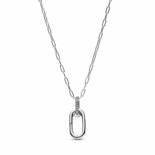 COLLAR PLATA PANDORA MOSQUETON