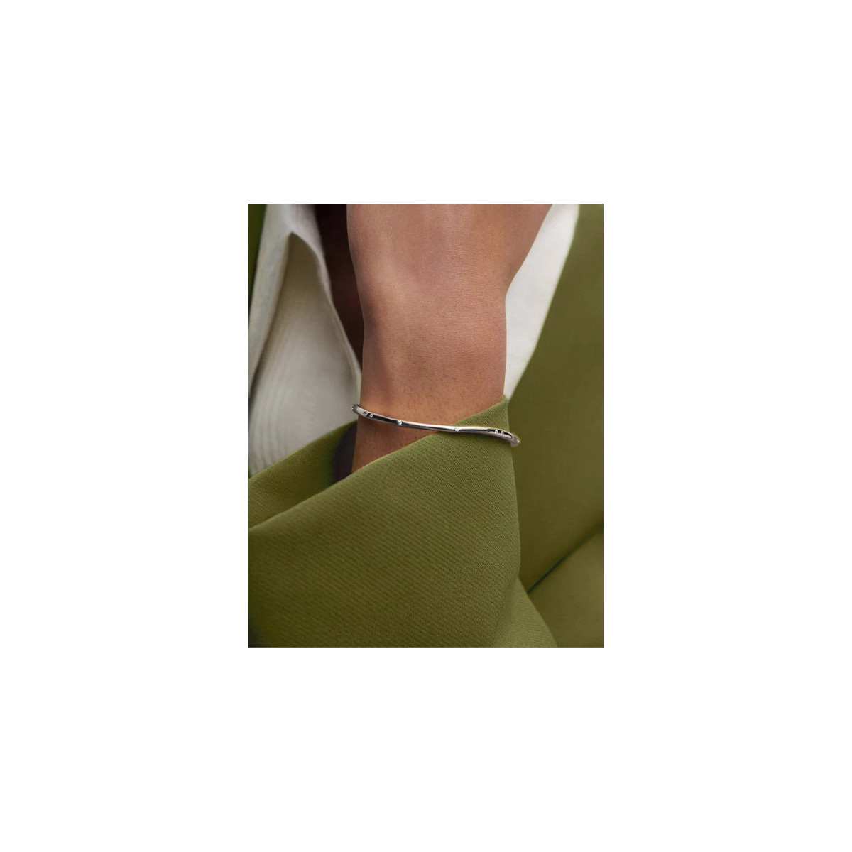 Brazalete de plata Air PDPAOLA