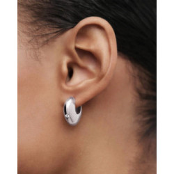 Aros de plata Wave PDPAOLA