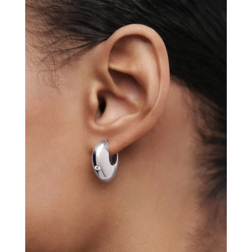 Aros de plata Wave PDPAOLA