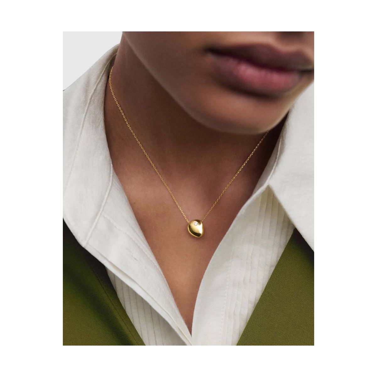 Collar de plata Wave PDPAOLA