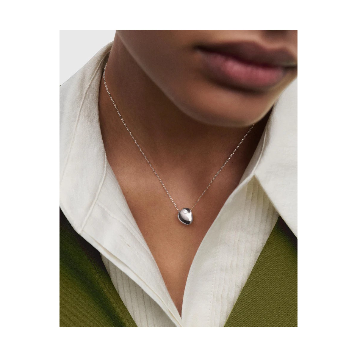 Collar de plata Wave PDPAOLA
