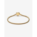 Pulsera de Cadena de Serpiente con Cierre de Corazón Infinito BrillantePANDORA - 563758C01