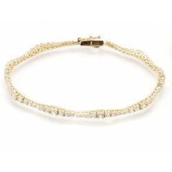 Pulsera de plata riviere serpiente MARINA GARCIA