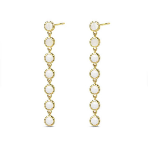 Pendientes largos nacar