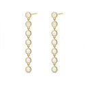 Pendientes largos nacar