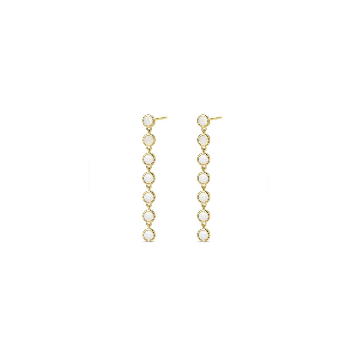 Pendientes largos nacar