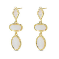 Pendientes largos nacar
