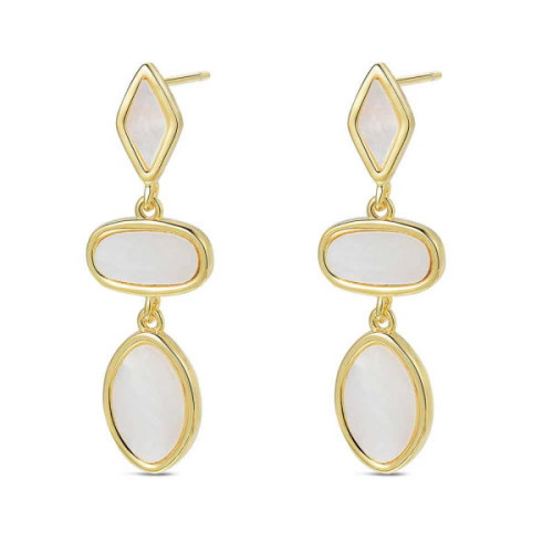 Pendientes largos nacar