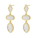 Pendientes largos nacar