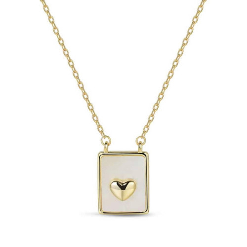 Collar nacar corazón