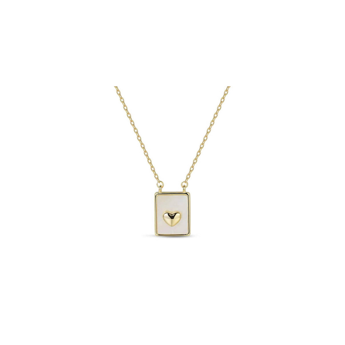 Collar nacar corazón