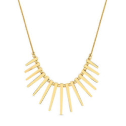 Collar dorado púas