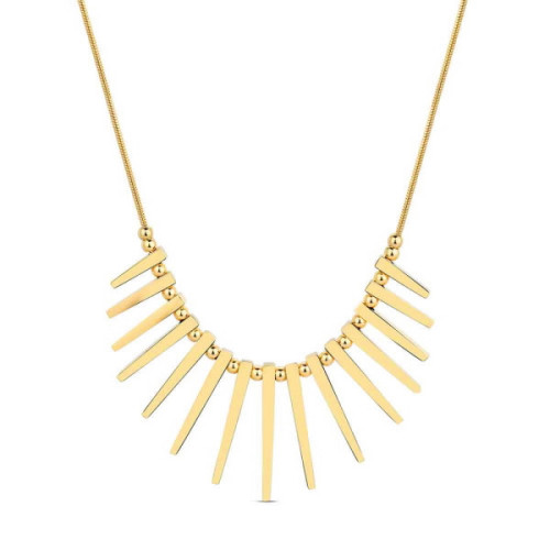 Collar dorado púas