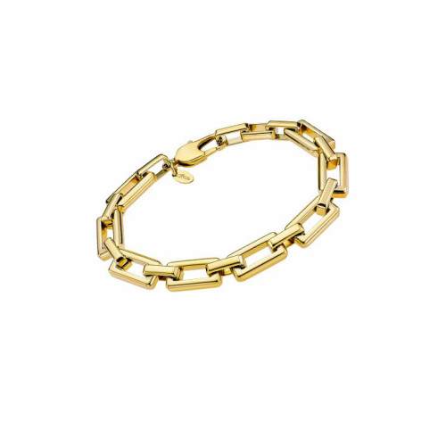 Pulsera acero dorado eslabon LOTUS STYLE