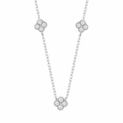 Collar multi trebol LOTUS SILVER