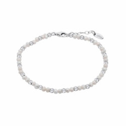 Pulsera perlas LOTUS SILVER