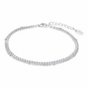 Pulsera doble circonitas LOTUS SILVER