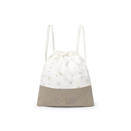 Mochila preescolar de bebé Cosmic crudo TOUS BABY