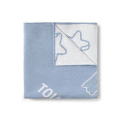 Manta de bebé reversible Nilo celeste TOUS BABY