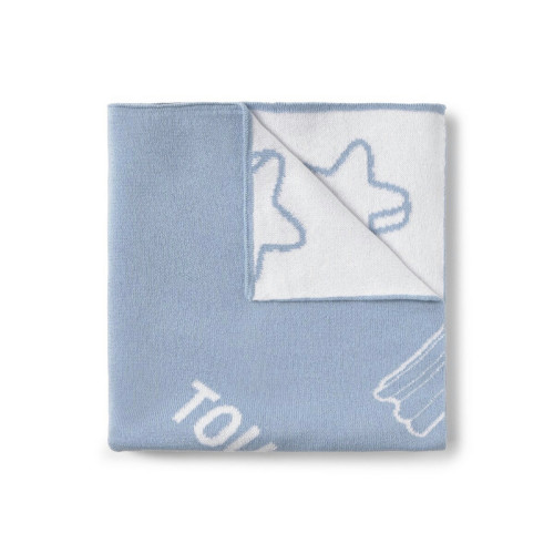Manta de bebé reversible Nilo celeste TOUS BABY