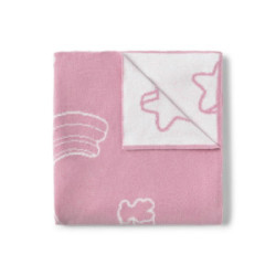 Manta de bebé reversible Nilo rosa TOUS BABY