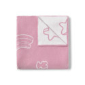 Manta de bebé reversible Nilo rosa TOUS BABY