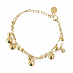 Pulsera Orbit Loom dorado ANARTXY