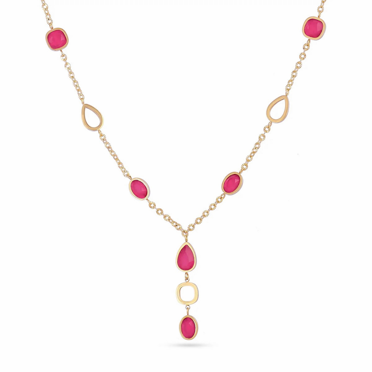 Collar Drops Zinnia fucsia ANARTXY